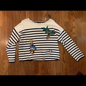 JCrew Longsleeve Hula Shirt